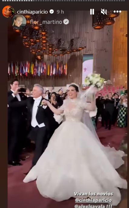 Alexis Ayala y Cinthia Aparicio tuvieron una emotiva ceremonia religiosa