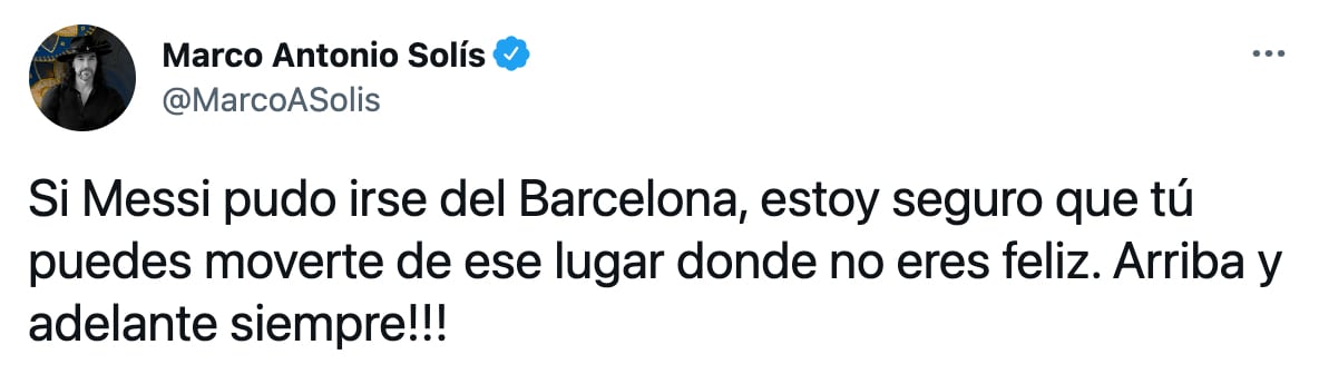 Consejo de Marco Antonio Solís