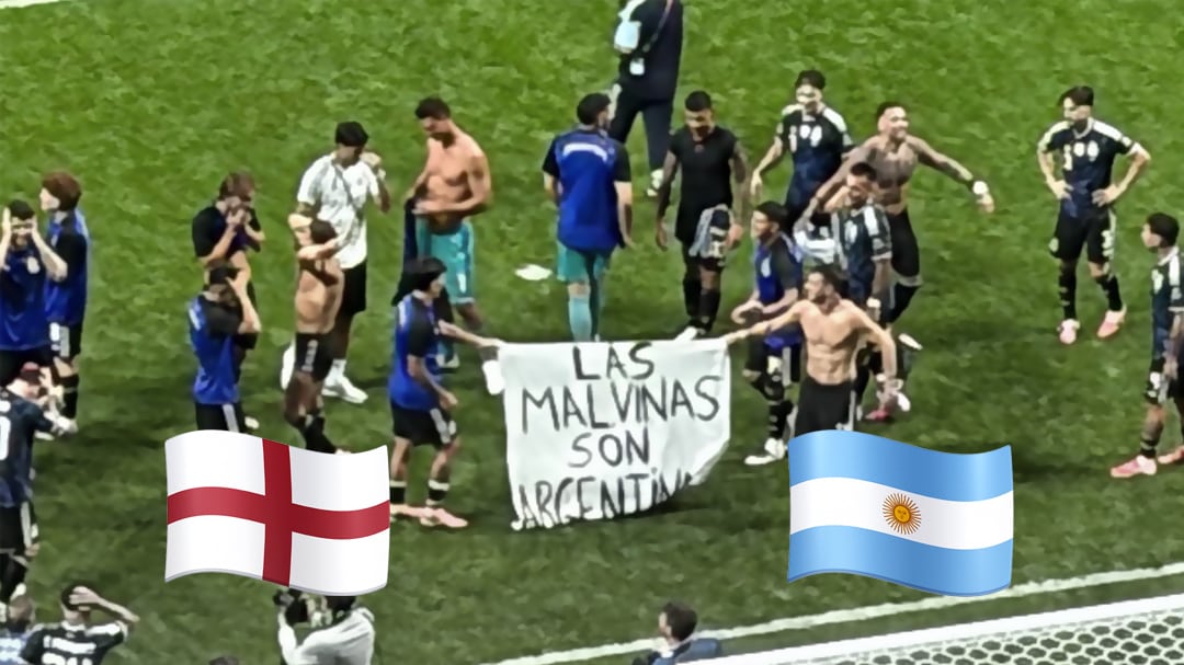 “Las Malvinas son argentinas”: polémica celebración de Argentina tras vencer a Inglaterra