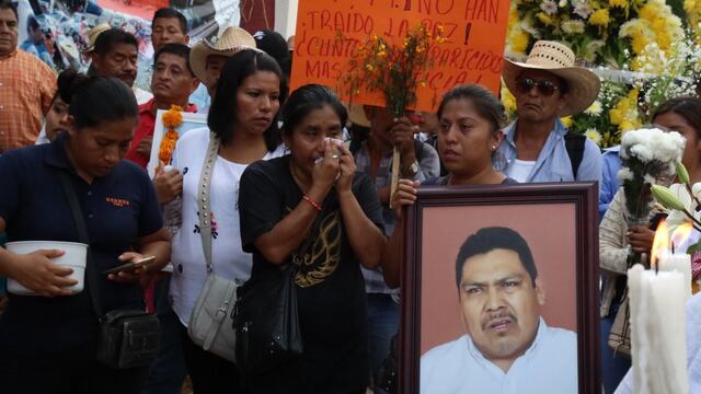 Protesta por asesinato del activista Arnulfo.