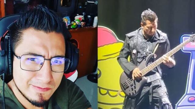 Fedelobo tocando el bajo