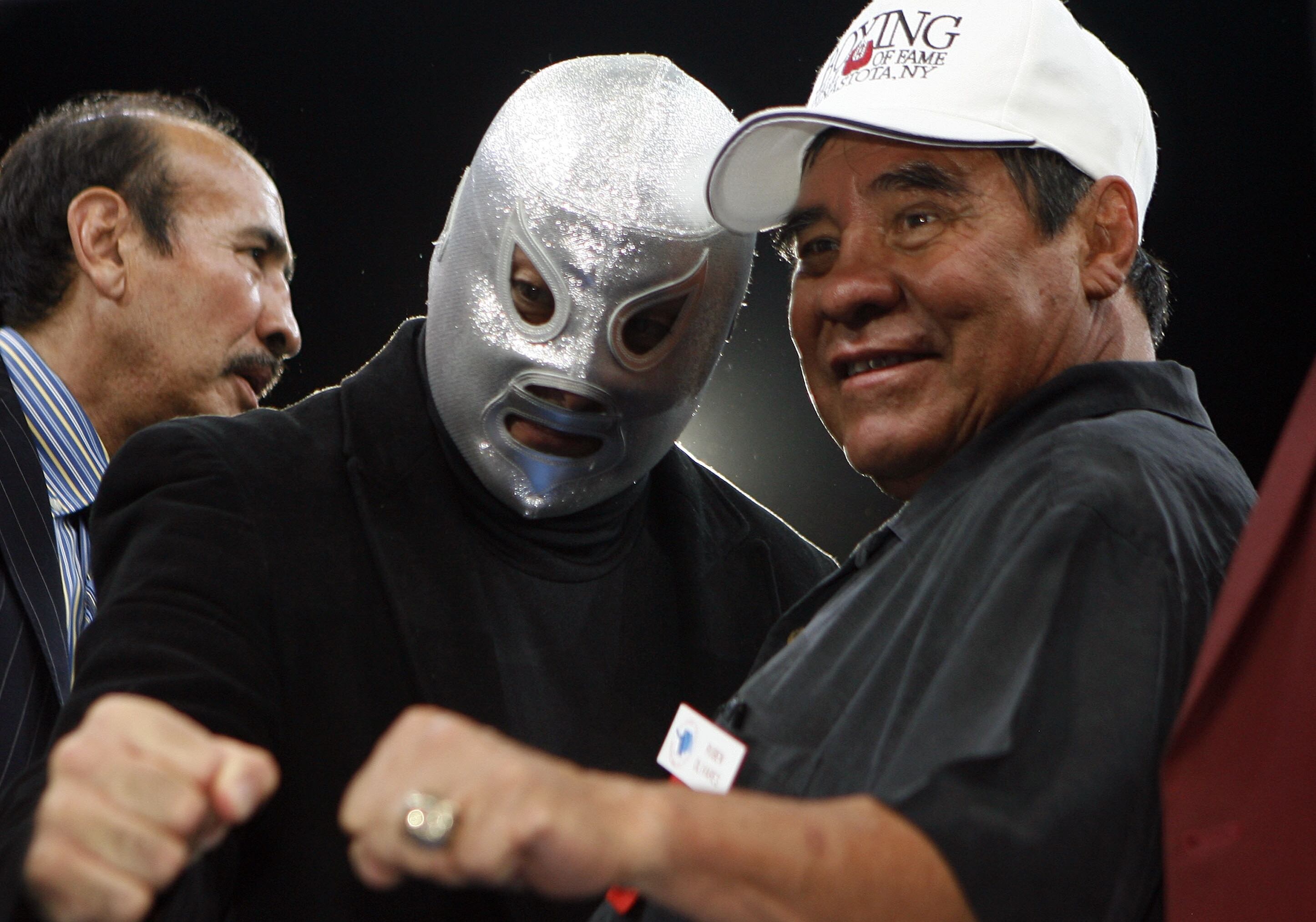 Rubén 'El Púas' Olivares junto a El Hijo del Santo