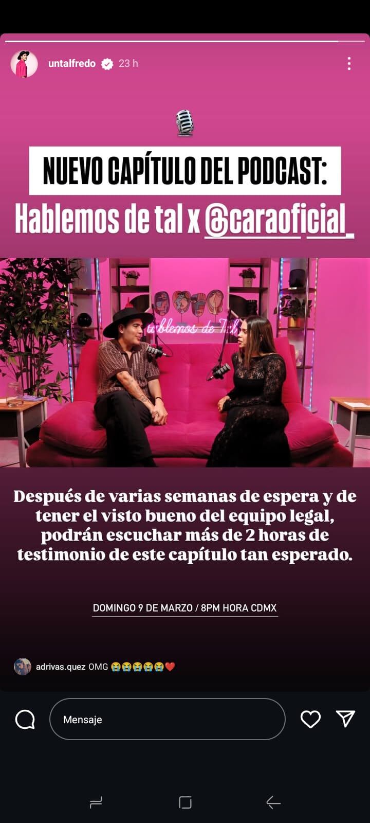 Un Tal Fredo con Camila Rodríguez