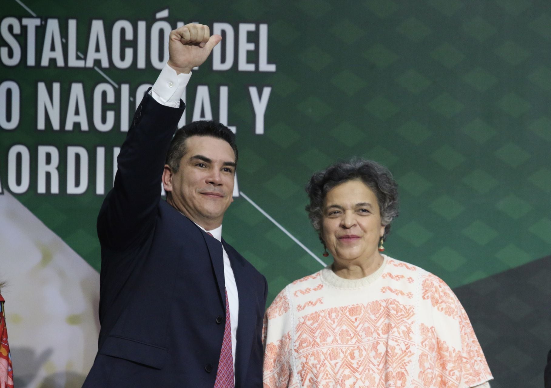 Beatriz Paredes y Alejandro Moreno