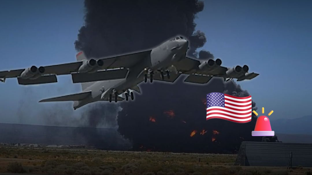 B-52 Stratofortress se estrella cerca de Edwards Air Force Base, California