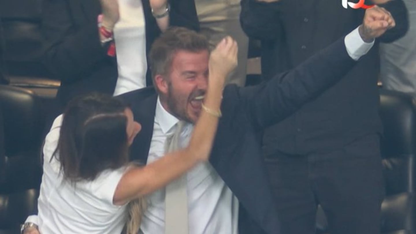David Beckham celebró como suyo el gol de Gordon en Inglaterra vs Argentina