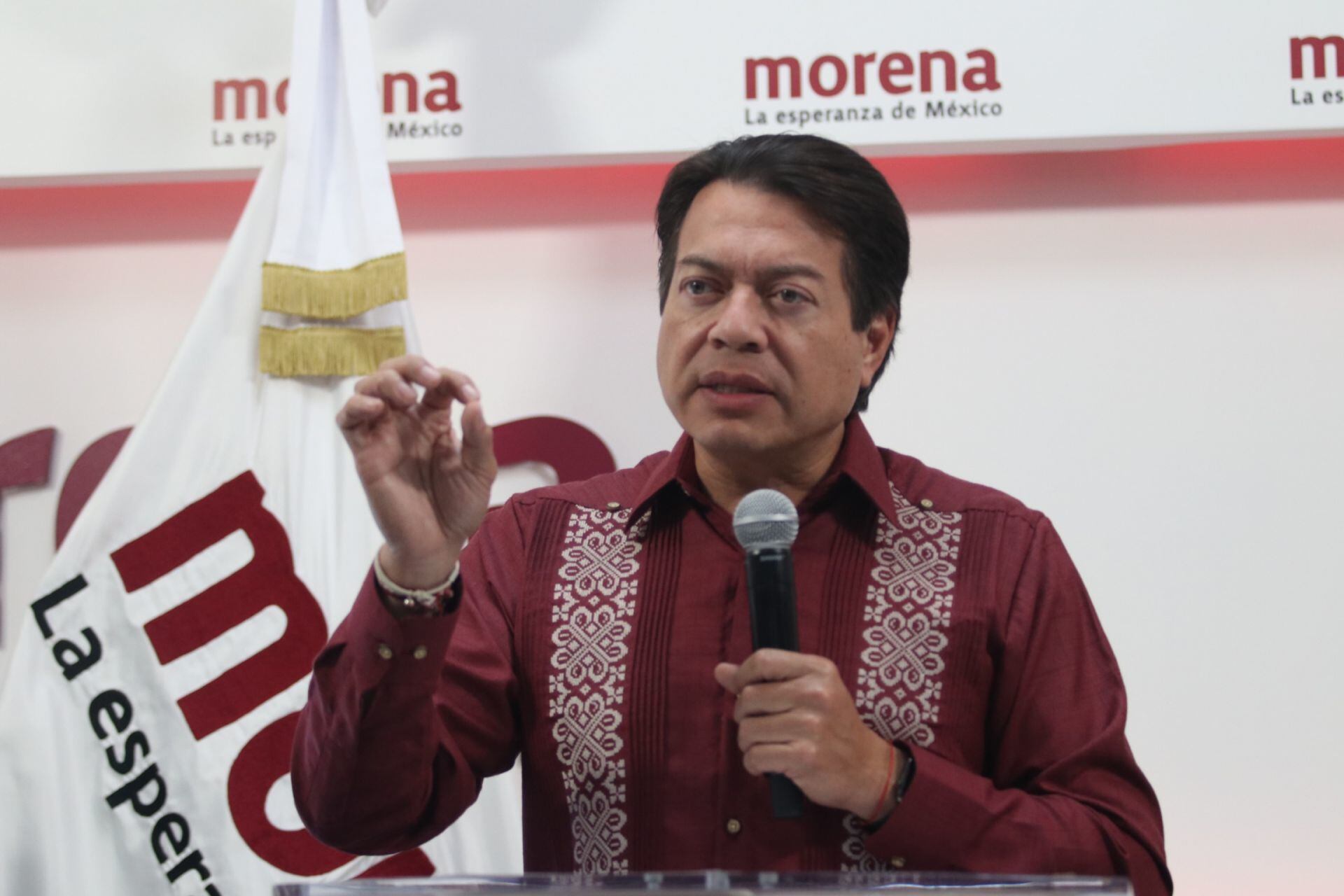 Mario Delgado, ofreció conferencia de prensa para actualizar el presupuesto utilizado por los aspirantes a candidatos a la presidencia 2024 por parte de Morena