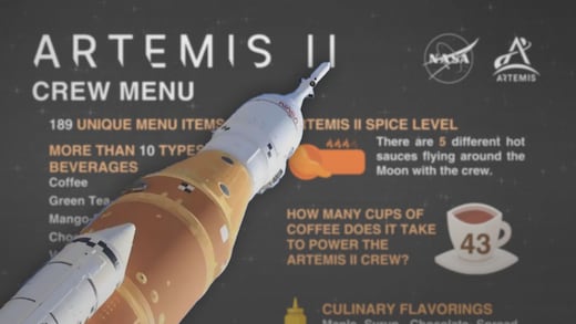 NASA comparte menú espacial con tortillas y salsas para Artemis II