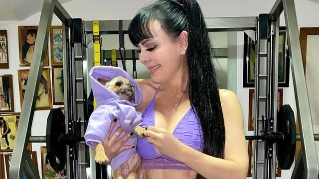Maribel Guardia y su perrita Paris