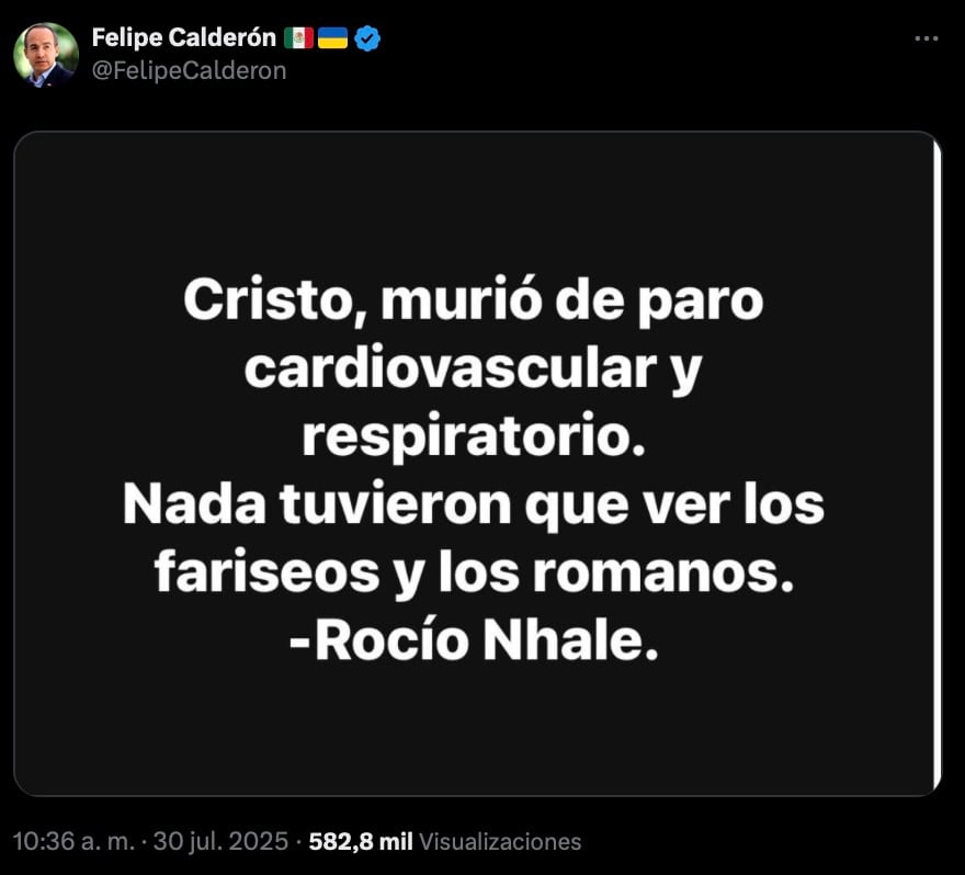 Felipe Calderón critica postura de Rocío Nahle sobre asesinato de maestra Irma Hernández Cruz