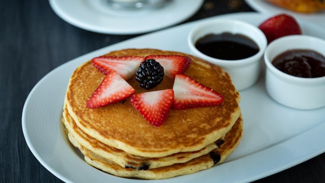 Hot cakes con fresas