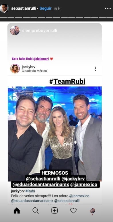 Jacky Bracamontes, Sebastián Rulli, Eduardo Santamarina y Jan