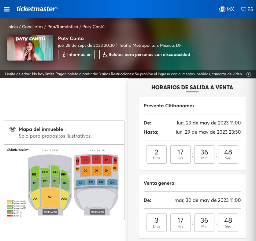 Paty Cantú en el Teatro Metropólitan