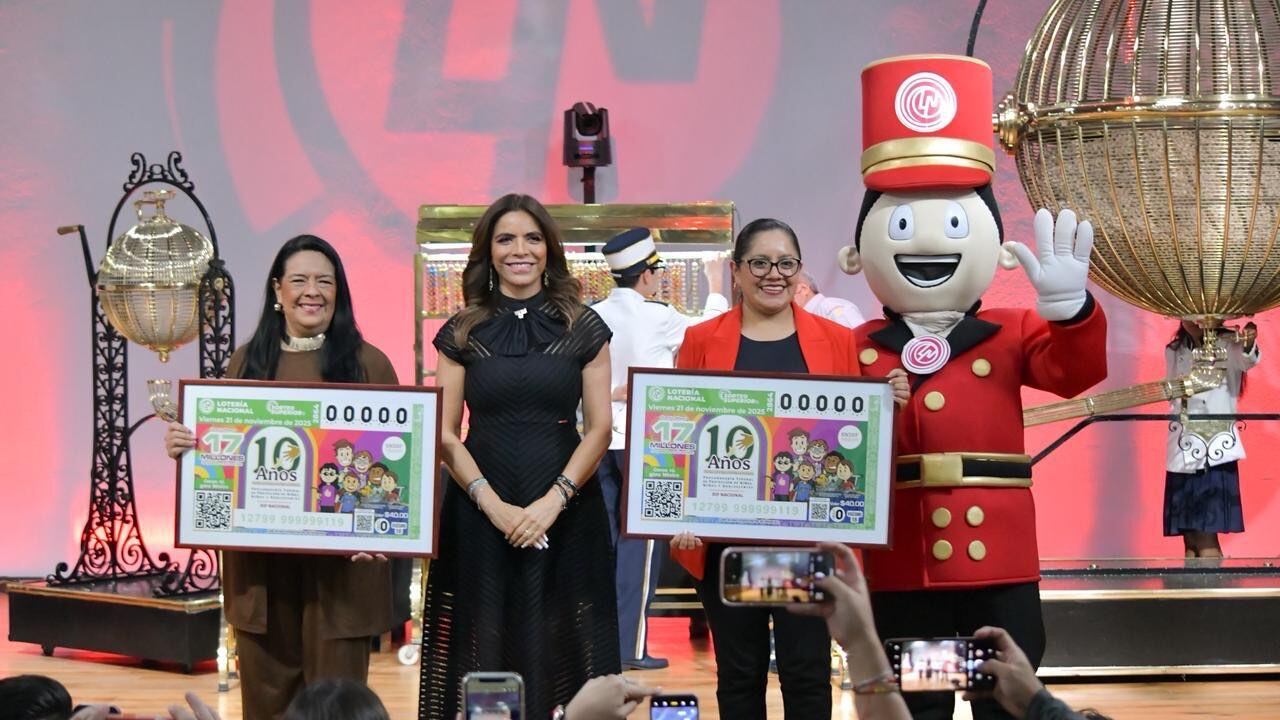 Lotería Nacional celebra 10 años de la Procuraduría de Protección de Niñas, Niños y Adolescentes con sorteo