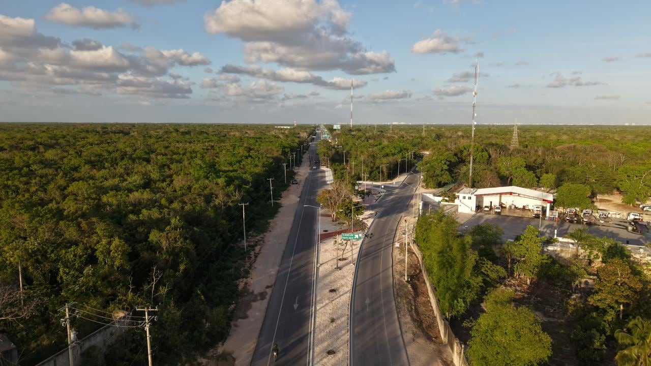 Nuevo acceso a Cancún permite mayor seguridad y rapidez en el tránsito diario