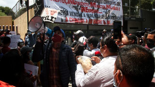 INE protesta Félix Salgado Macedonio