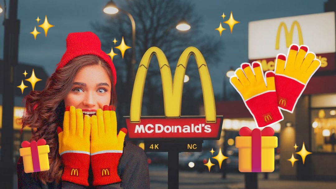 ¿Quieres los guantes de McDonald’s 🍟? Disponibles en línea con estas condiciones