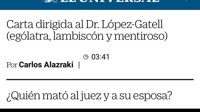 Como el artículo de Alazraki, muchos más