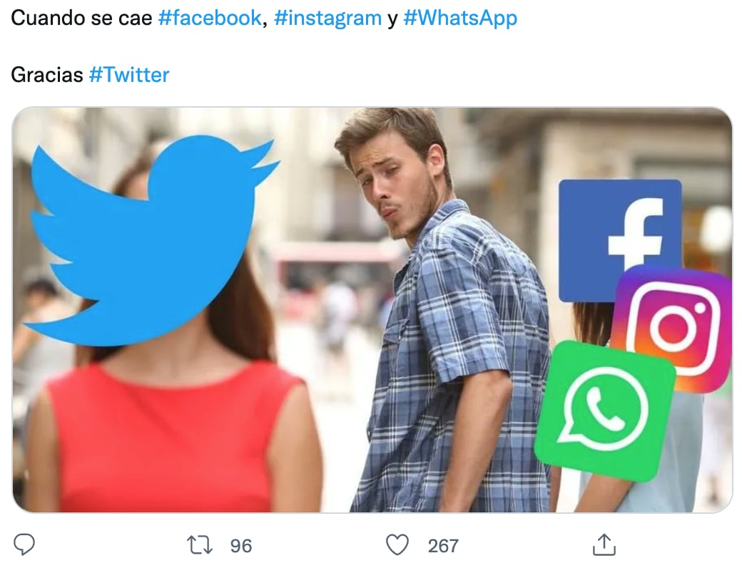 Memes sobre la caída Whatsapp, Instagram y Facebook