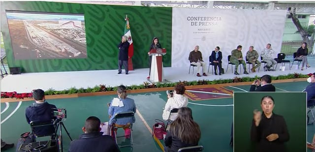 Captura de video de evidencia para desmentir video sobre el recorrido de AMLO al AIFA en tren