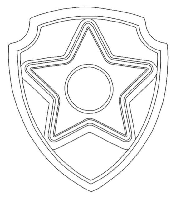 Plantilla de Chase de Paw Patrol