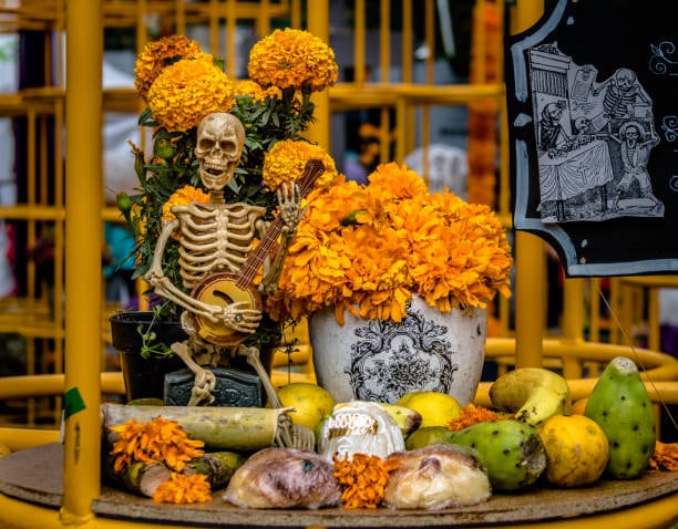Flor de cempasúchil, Día de Muertos