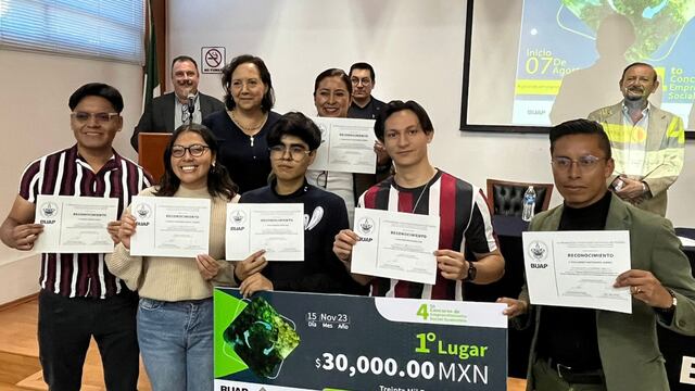 BUAP premia concurso de emprendimiento social sostenible