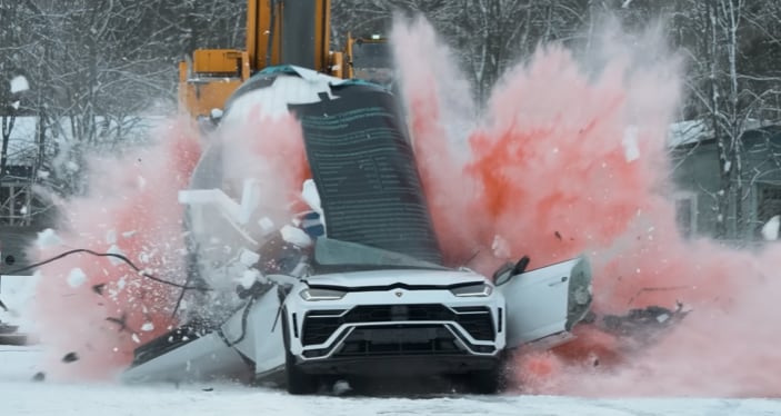 Mikhail Litvin destruyó un Lamborghini Urus.