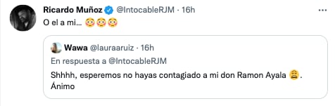 Tuit de Ricardo Muñoz, vocalista de Intocable