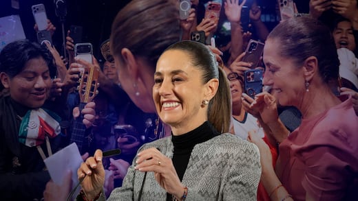 Claudia Sheinbaum recibe muestras de cariño de mexicanos en Nueva York