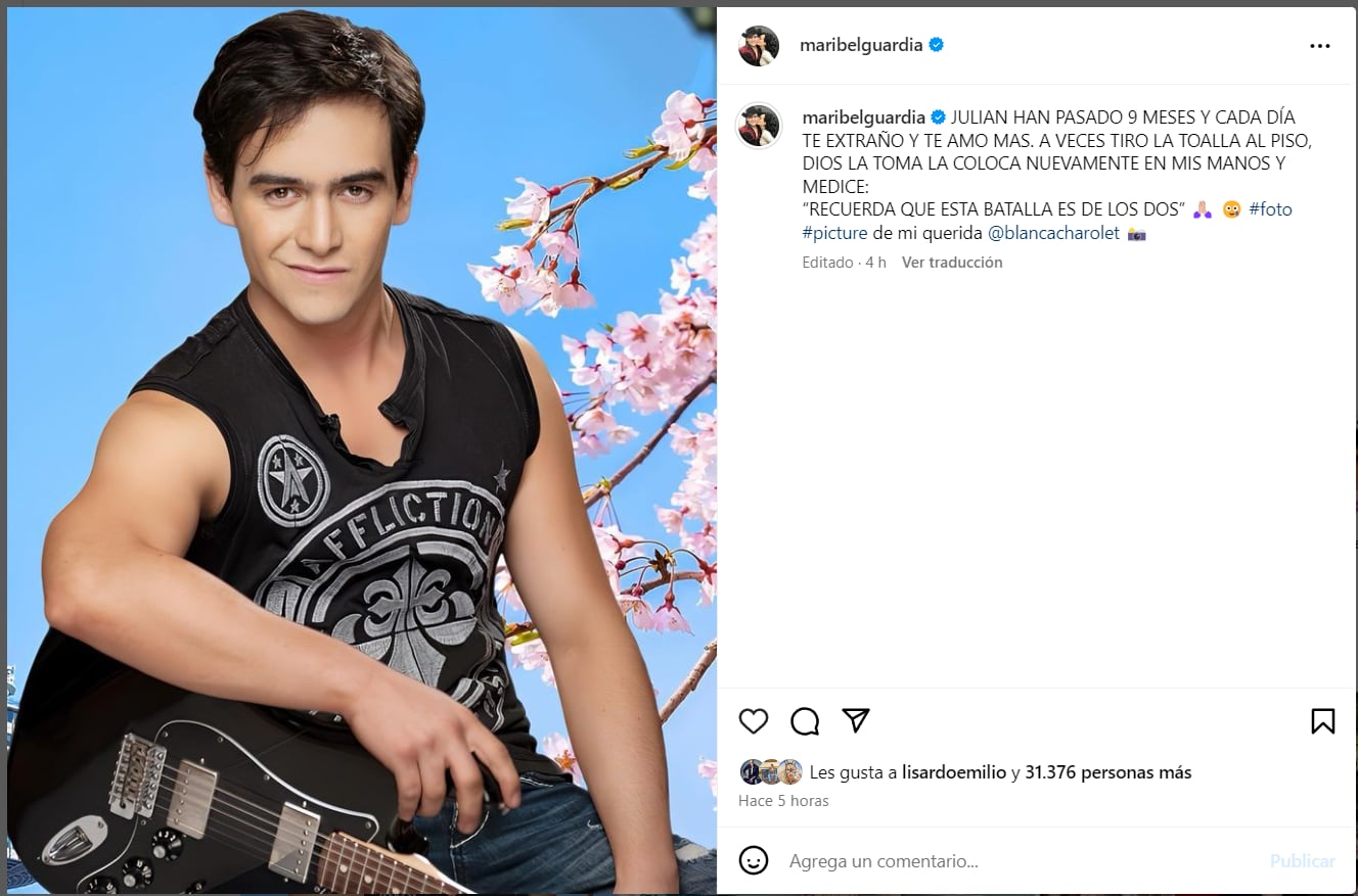 Publicación de Maribel Guardia