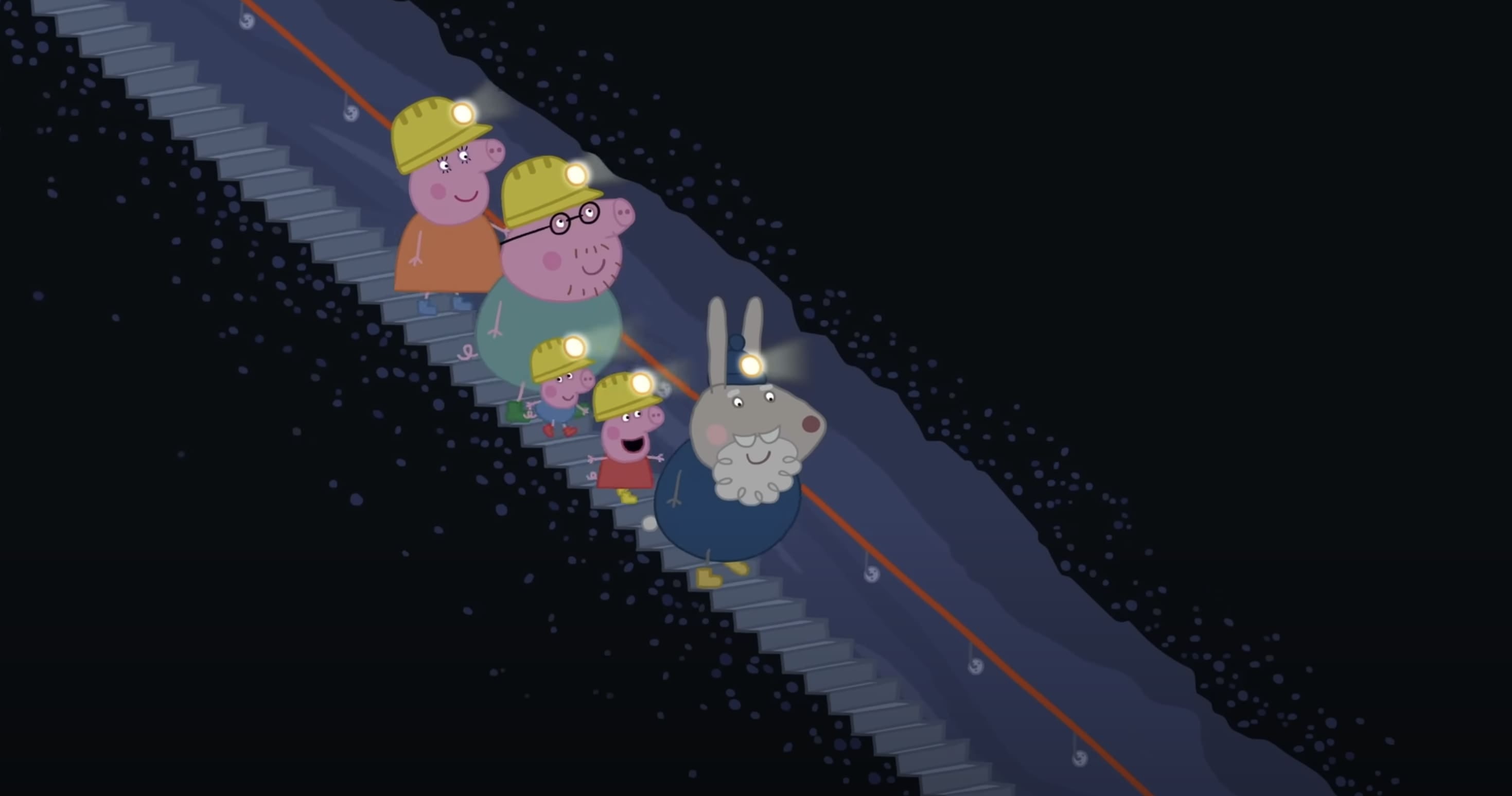 Explorando cuevas con Peppa Pig