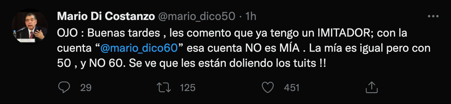 Mario Di Costanzo descarta ser alumno de Luis Videgaray