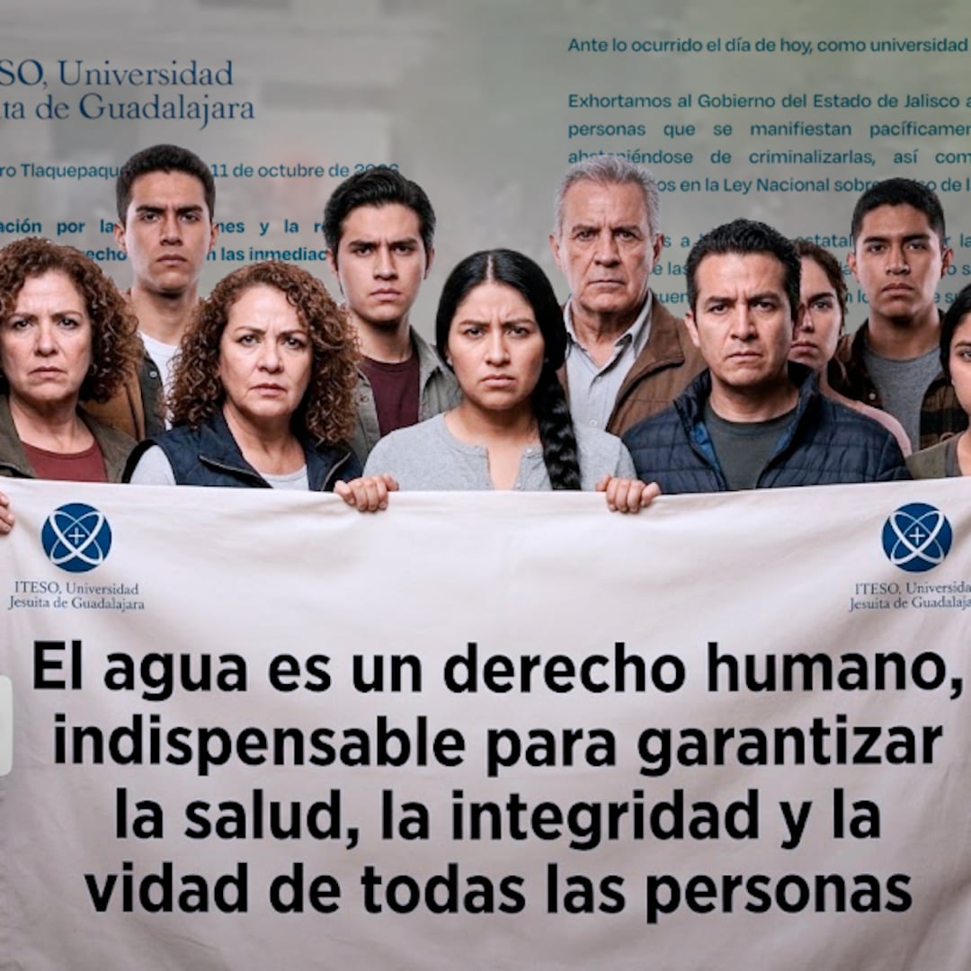 Protesta por agua limpia: ITESO condena represión en Casa Jalisco