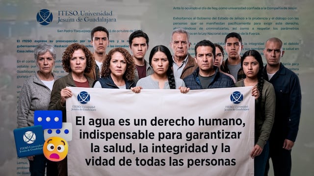 Protesta por agua limpia: ITESO condena represión en Casa Jalisco