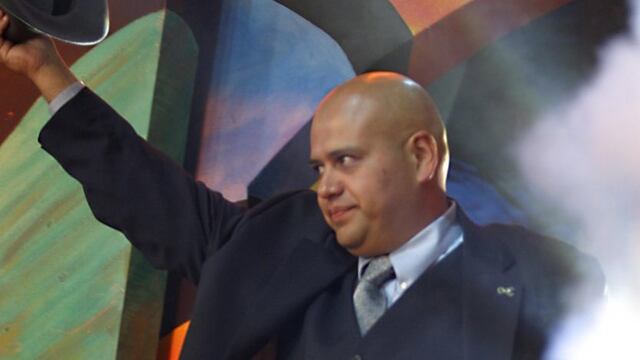 René Franco, locutor.