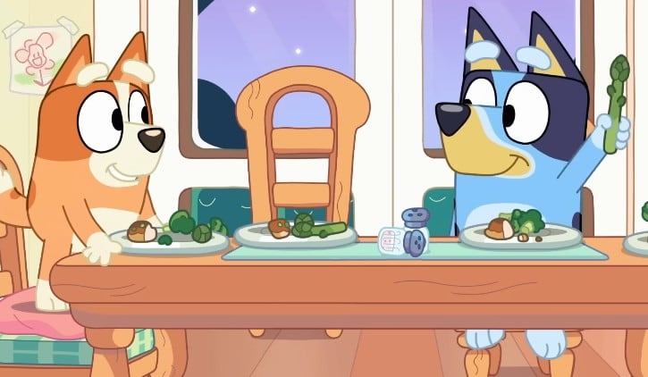 Bluey y los espárragos mágicos