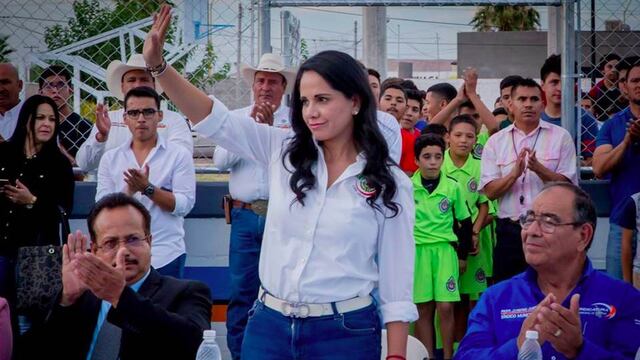 La senadora juarense Lilia Merodio