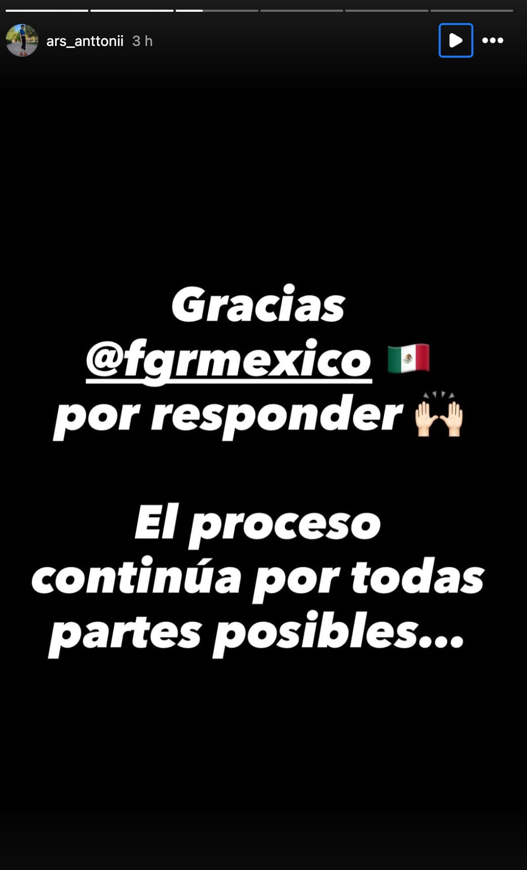 Antonia Andrade agradece a la FGR por responder a su denuncia contra Sergio Andrade