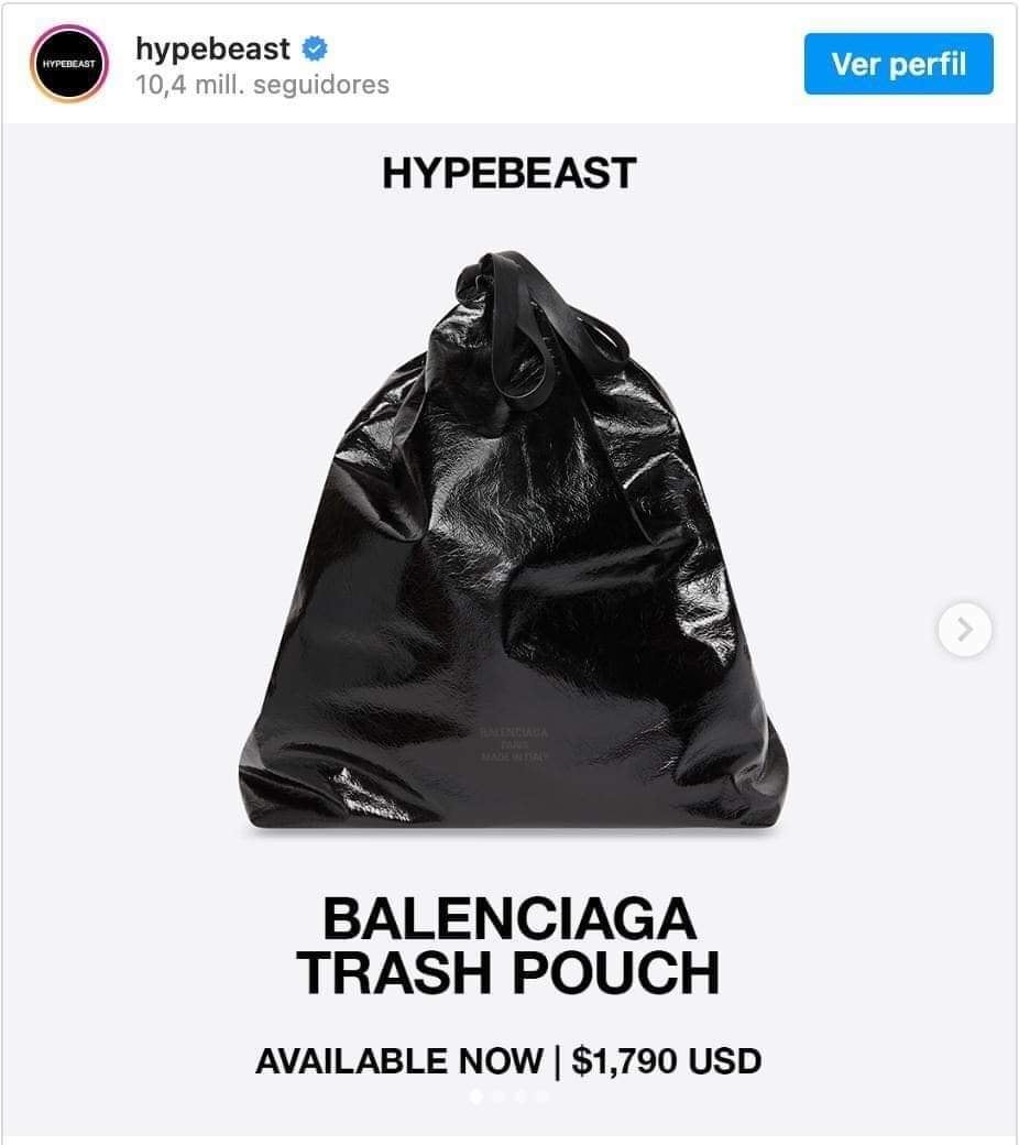 Bolsa de basura que Balenciaga vende en más de 36 mil pesos