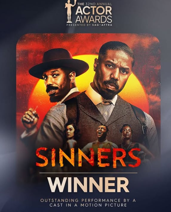 Sinners gana Mejor elenco en una película