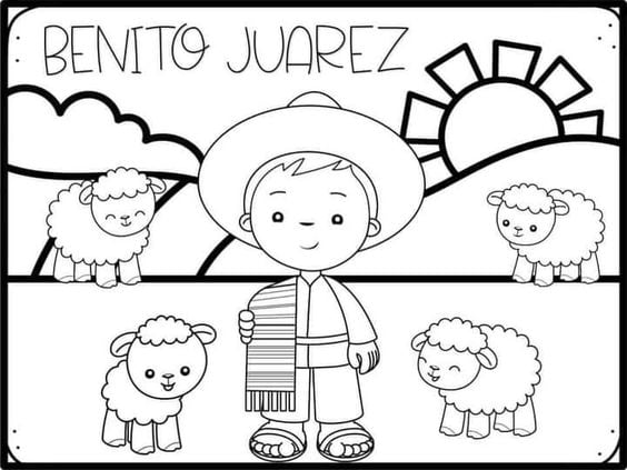 Dibujos de Benito Juárez