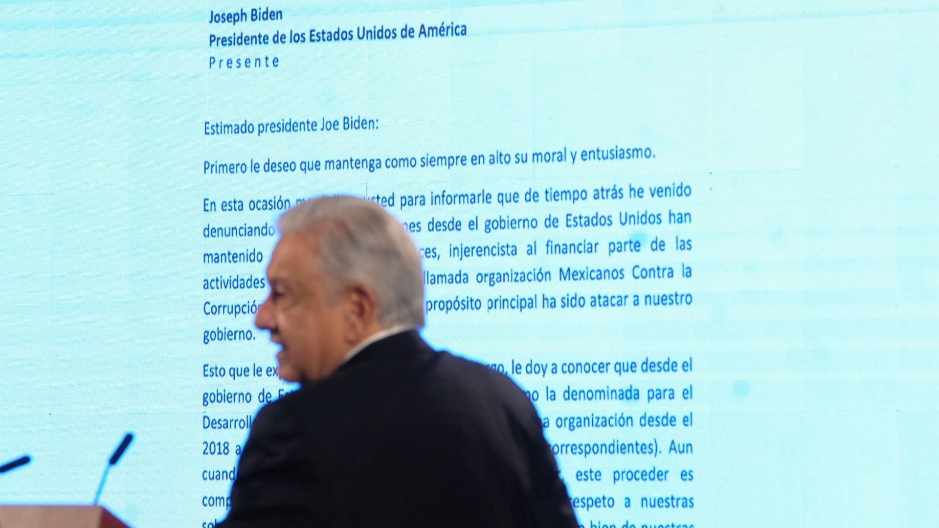 AMLO: Texto completo de la carta que le envió a Joe Biden para denunciar financiamiento a Mexicanos Contra la Corrupción y la Impunidad
