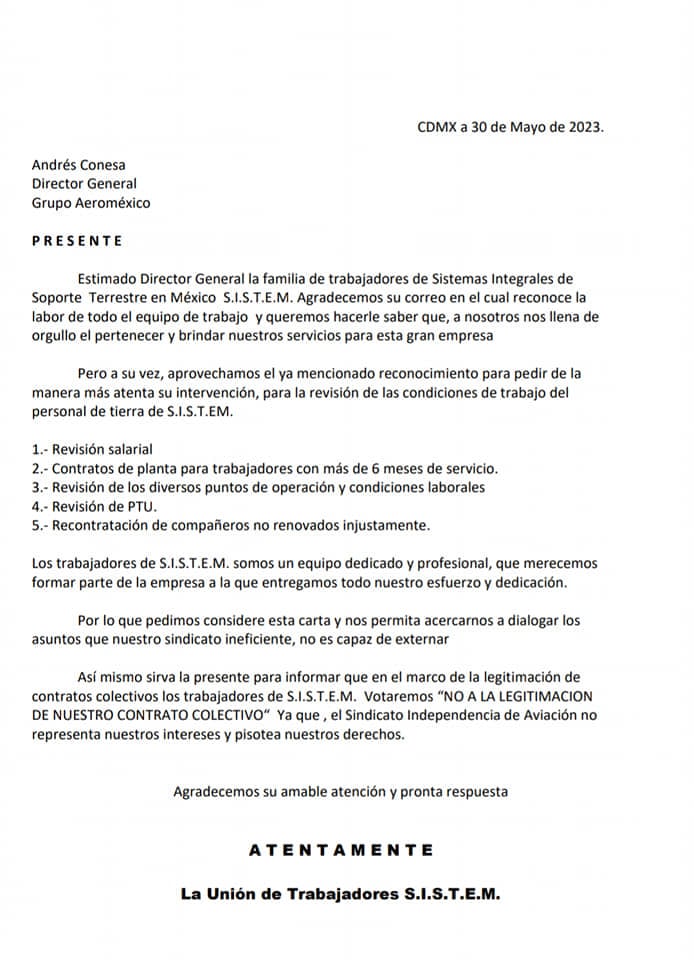 Carta SISTEM
