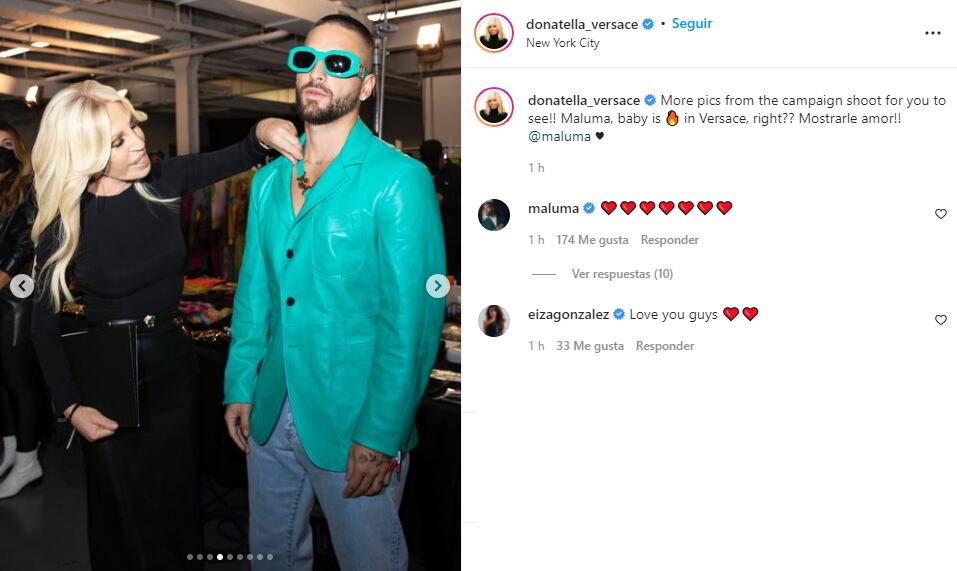 Maluma y Donatella.
