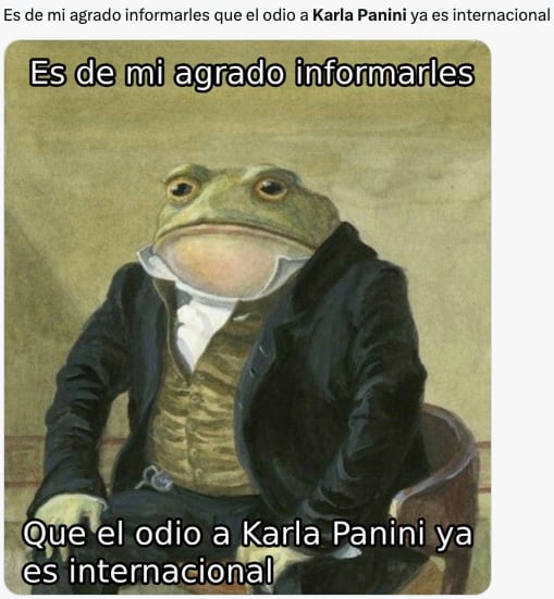 Memes celebran que Karla Panini sea odiada mundialmente