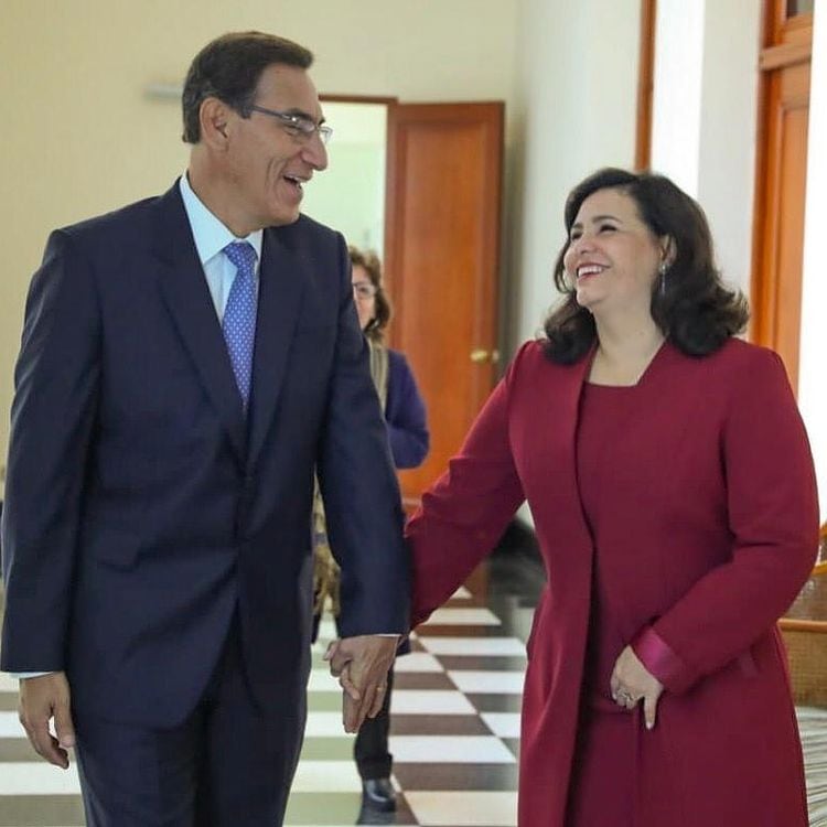 Martín Vizcarra y su esposa, Maribel Díaz Cabello.