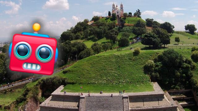 Recrean con inteligencia artificial la Gran Pirámide de Cholula y este fue el resultado
