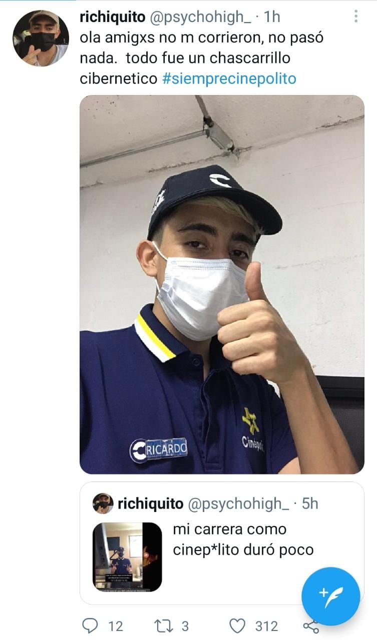 Publicación de Twitter