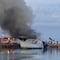 Baja California Sur: Reportan varios yates con daños severos por incendio en Marina Palmira